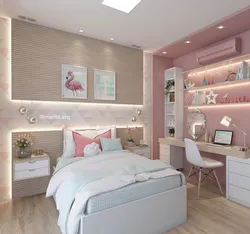 Bedroom interior for 10 years