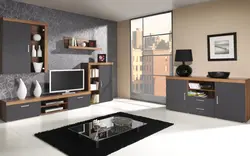 Iki rəngli qonaq otağı fotoşəkili