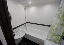 Bath design in a three-room apartment
