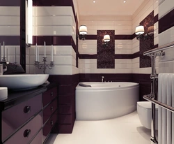 Black beige bath photo