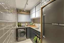 Kitchen design 6 meters in a ship photo