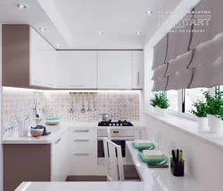 Kitchen design 6 meters in a ship photo
