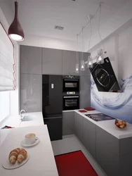 Kitchen design 6 meters in a ship photo
