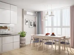 Light tables in the kitchen interior