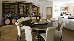 Interior design living room kitchen tables