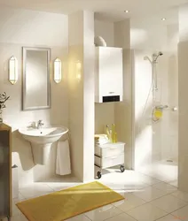 Bathroom design with gas boiler