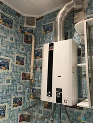 Bathroom design with gas boiler