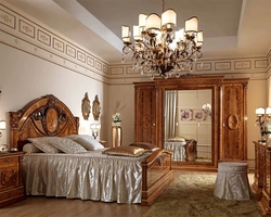 Bedroom Design With Dark Classic Furniture Photo