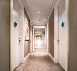 Hallway Design With Many Doors