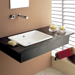Install a sink in the bathroom photo