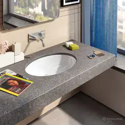 Install a sink in the bathroom photo
