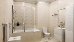 Hamam açıq bej plitələr fotoşəkili