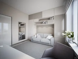Small bedroom design photo with sofa