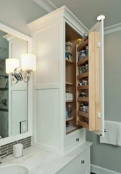 Built-In Wardrobes In Bathroom Interior