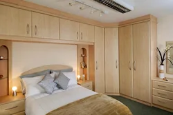 Bedrooms With Corner Wardrobe Design And Bed