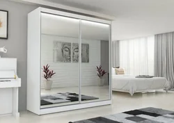 Modern two-door wardrobes photo for the bedroom