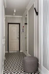 Hallway Design Gray Tiles