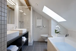 Attic bathroom design