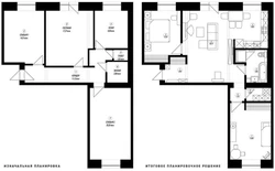 Apartment design project 3 rooms