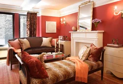 Color Combinations In The Interior Of The Living Room Terracotta