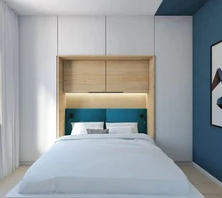Bedroom Design Bed And Small Wardrobe