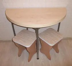 Kitchen folding table for a small kitchen photo