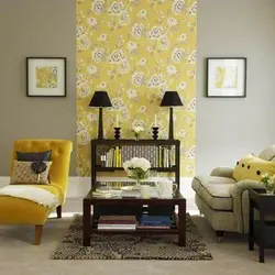 Walls in the living room in two colors photo
