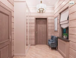 Entrance hall made of timber design