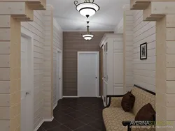 Entrance hall made of timber design