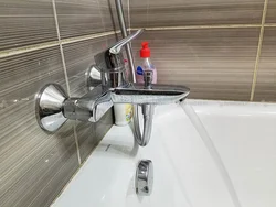 Bath Mixer With Spout And Shower Photo
