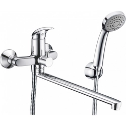 Bath mixer with spout and shower photo