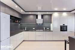 Glossy matte kitchen photo