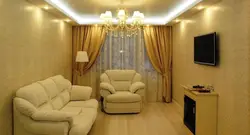 Suspended ceiling in the hall 16 sq m photo in the apartment