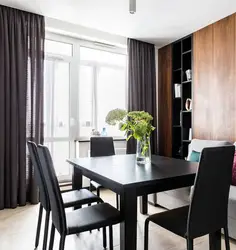 Interior Curtains For The Kitchen In Brown