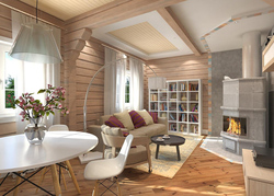 Living room interior in an economy house