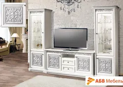 Интерьердегі патинасы бар қонақ бөлмесі