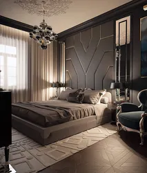 Dark Classic Bedroom Design Photo