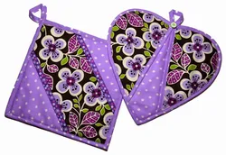 DIY kitchen oven mitts patterns with photos
