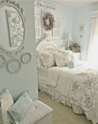 Shabby chic yotoqxonaning ichki uslubi