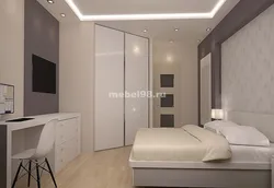 Corner bedroom design 12 sq m photo