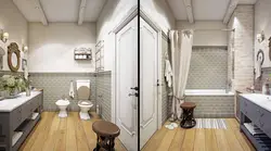 Bath in a country house in Provence style photo