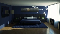 Blue bedroom design