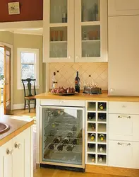 Kitchen interior bottles