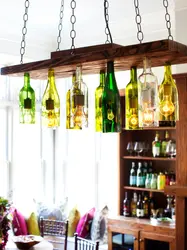 Kitchen interior bottles
