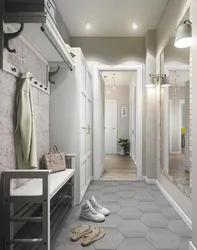 Bathroom hallway interior