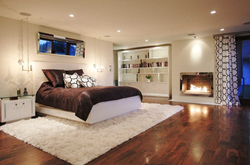 Bedroom Interior With Carpet On The Floor