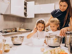 Photo of mom in the kitchen