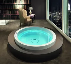 Round bathtub photo design