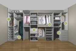 Filling the wardrobe in the bedroom design photo