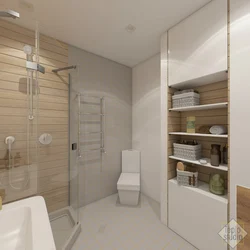 One-room bathroom design